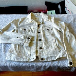J.CREW Classic Jean Jacket Women's Size Small White